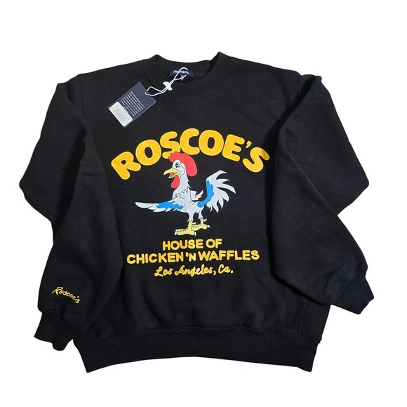 Madhappy Roscoes House of Chicken Waffles Black Sweatshirt Size S Made in USA - Picture 10 of 10